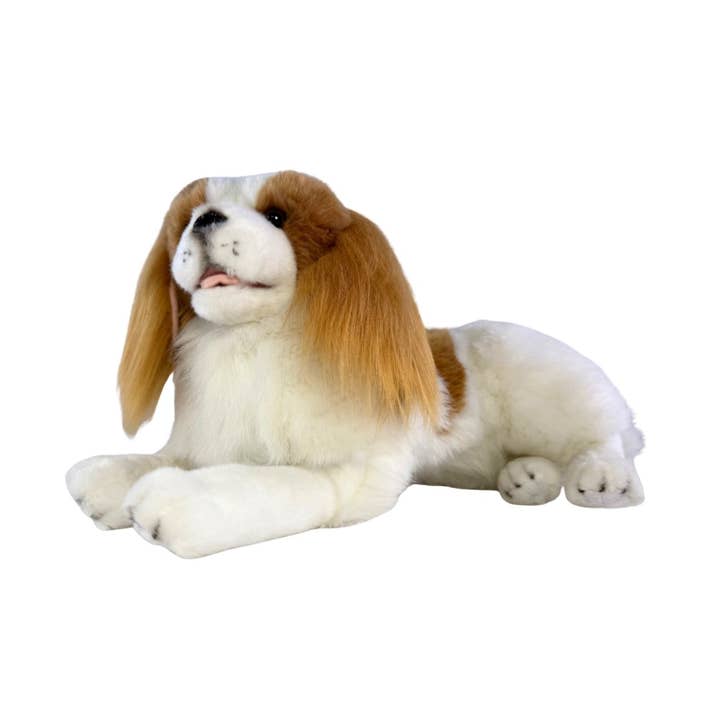 Izzy - King Charles - 40cm lying, brown for wholesale by Bocchetta Plush Toys