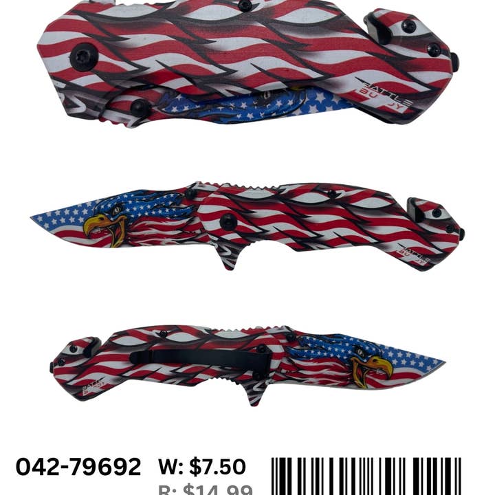Smithco Distributing - Wholesale Pocket Knife/Holder - Battle Buddy Knives, Pocket Knife119