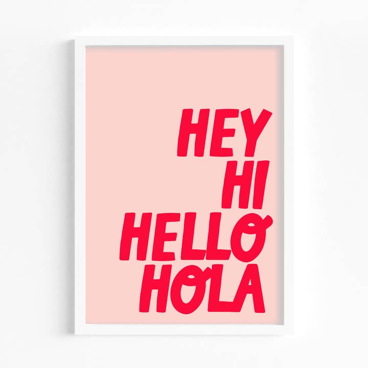 Olá, olá, ola, impressão por atacado de Colourful Life