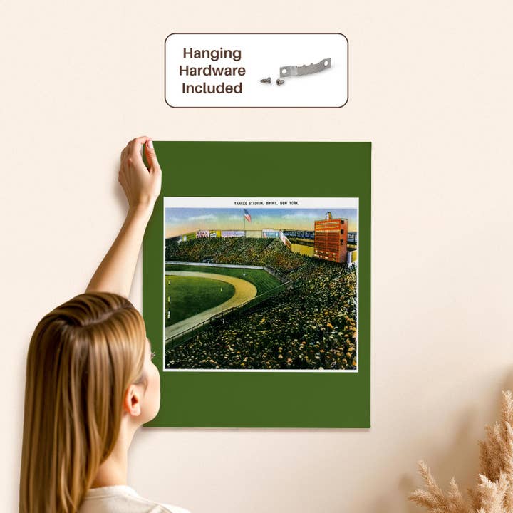 3dRose - Wholesale Art Print - 3dRose, Baseball Stadium, Bronx, New York City Vintage Postcard Reproduction, Museum Grade Canvas Wrap4