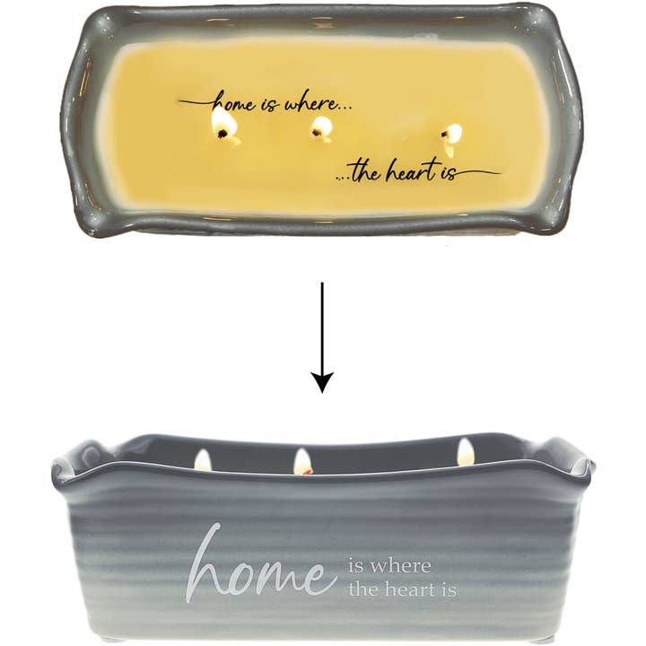 Home - 12 oz - 100% Soy Wax Reveal Triple Wick Candle for wholesale by Pavilion