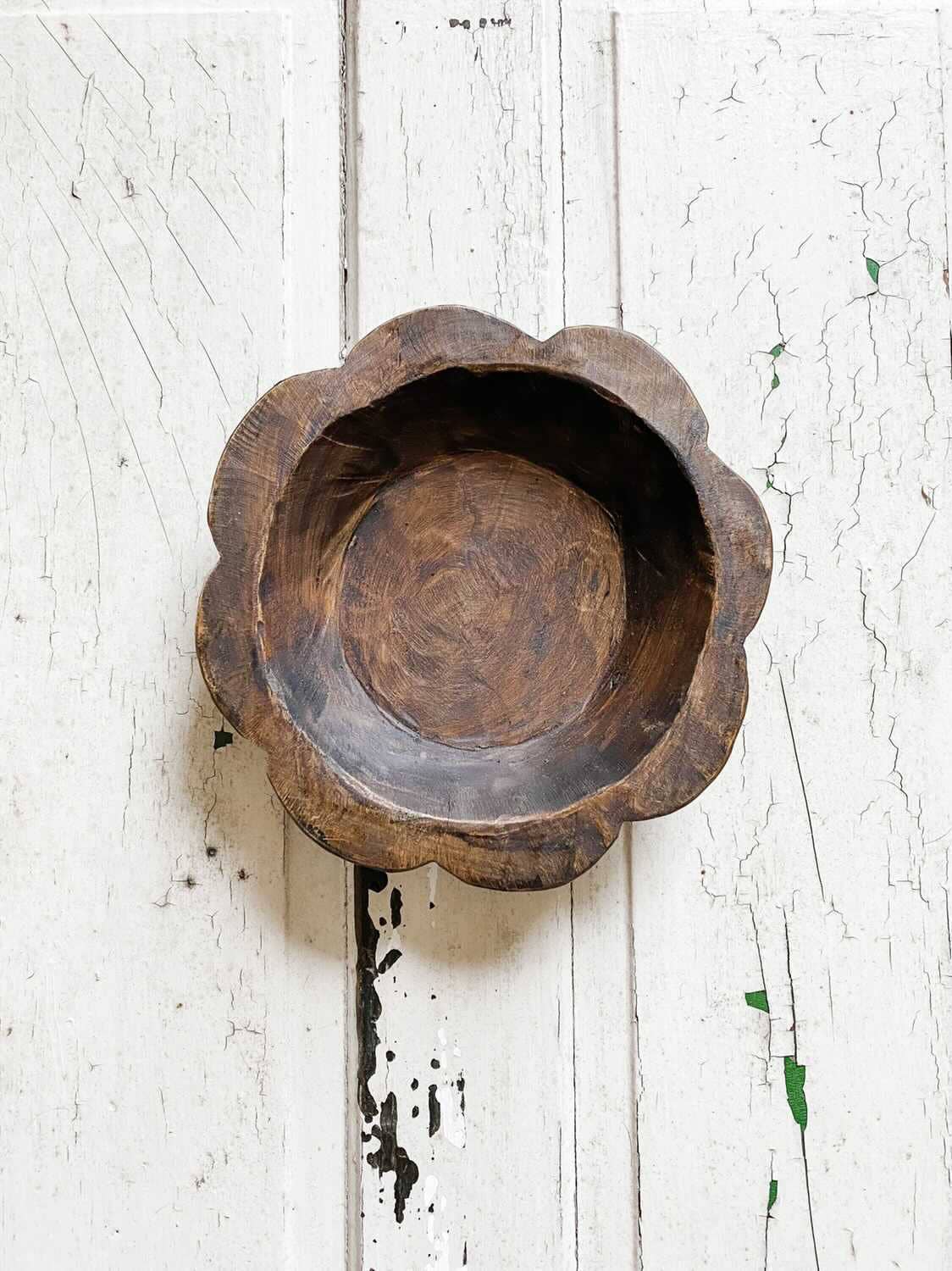 Rustic Farm - Wholesale Decorative Plate/Dish/Bowl - Flower Dough Bowl Natural, Handmade Farmhouse Décor #B - 7.3