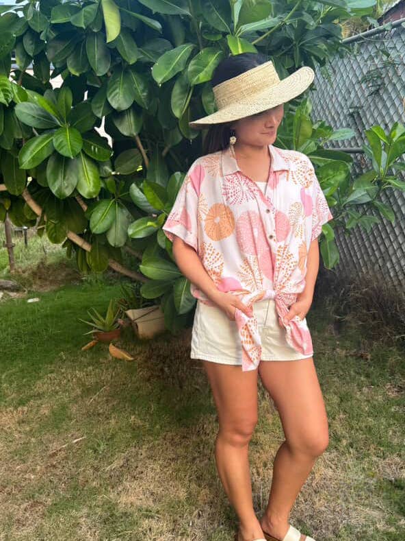 Women’s Oversized Shirt in Urchin Bliss for wholesale by Paradise Now Hawaiʻi