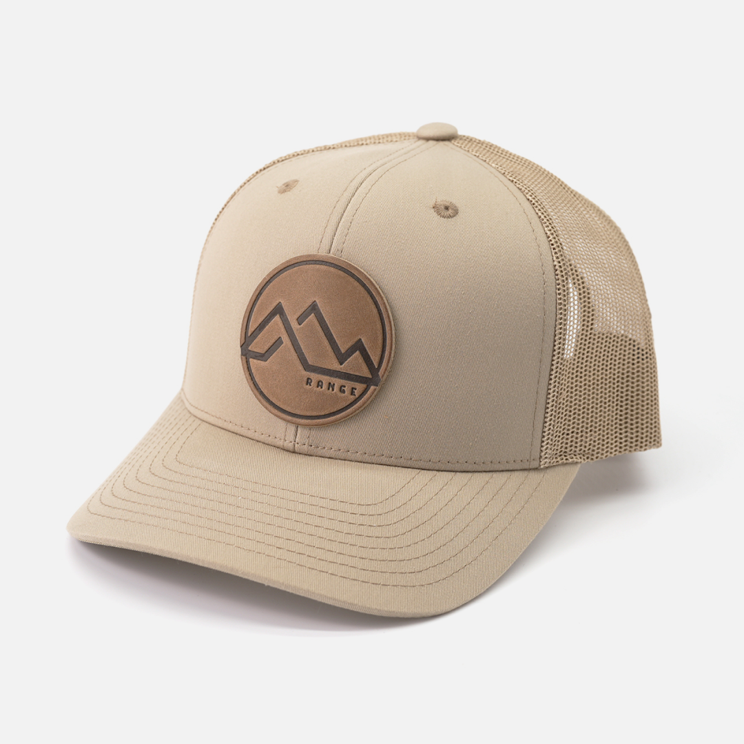 Range Leather Co. - Wholesale Trucker Hat - Unisex - Range Mountain Hat | Leather Patch Trucker Hat13