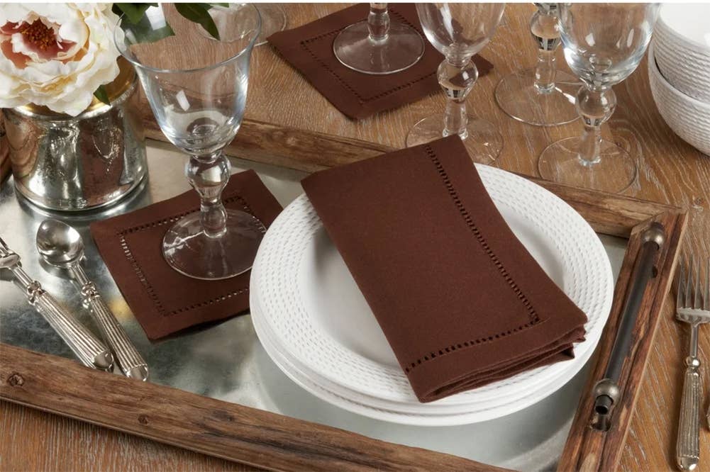 Fennco Styles - Wholesale Dinner & Cloth Napkin - Hemstitch Border 18-Inch Dinner Napkin7