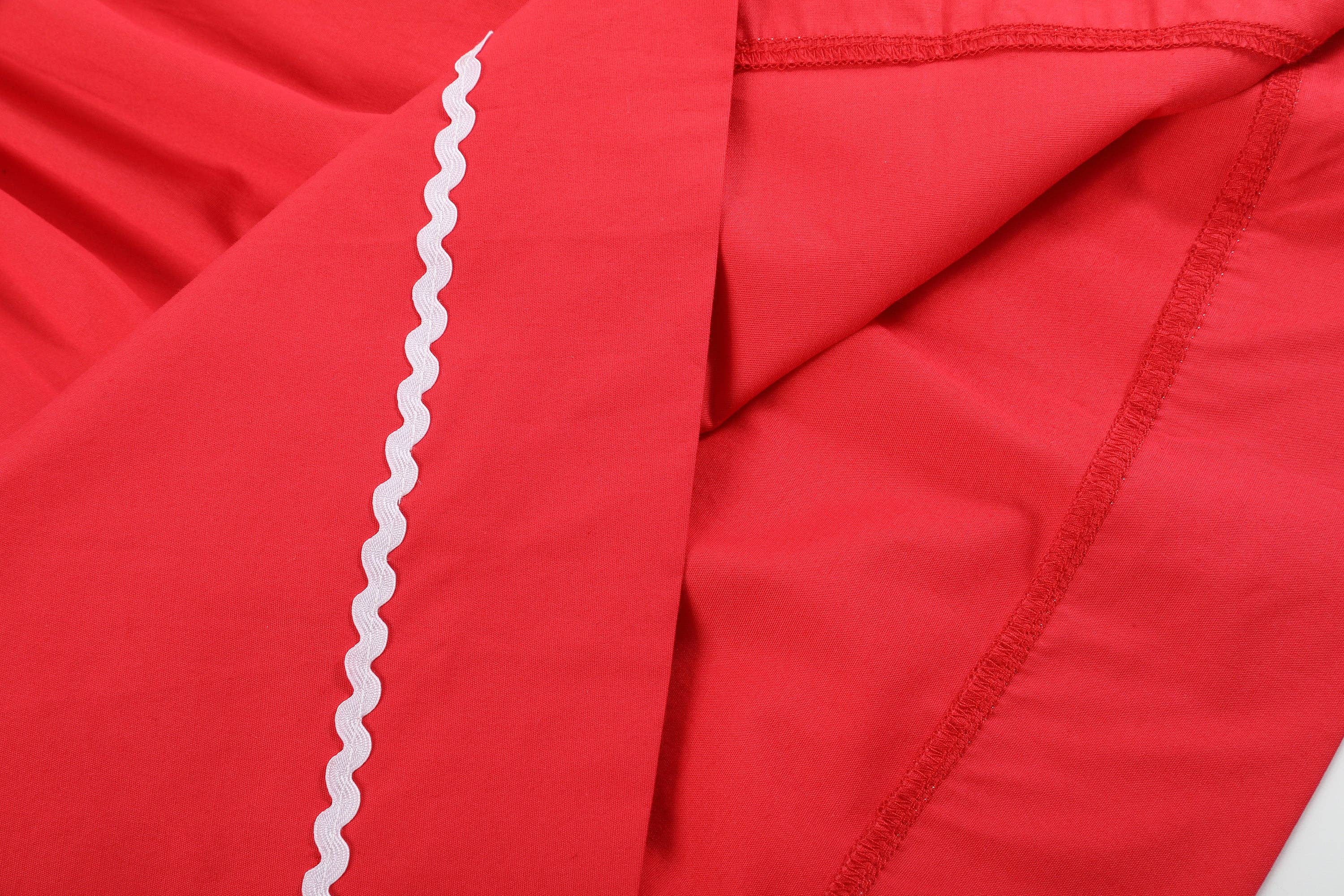 Lil Cactus - Wholesale Dress - Kids - Red Santa Sleigh Bishop Dress3