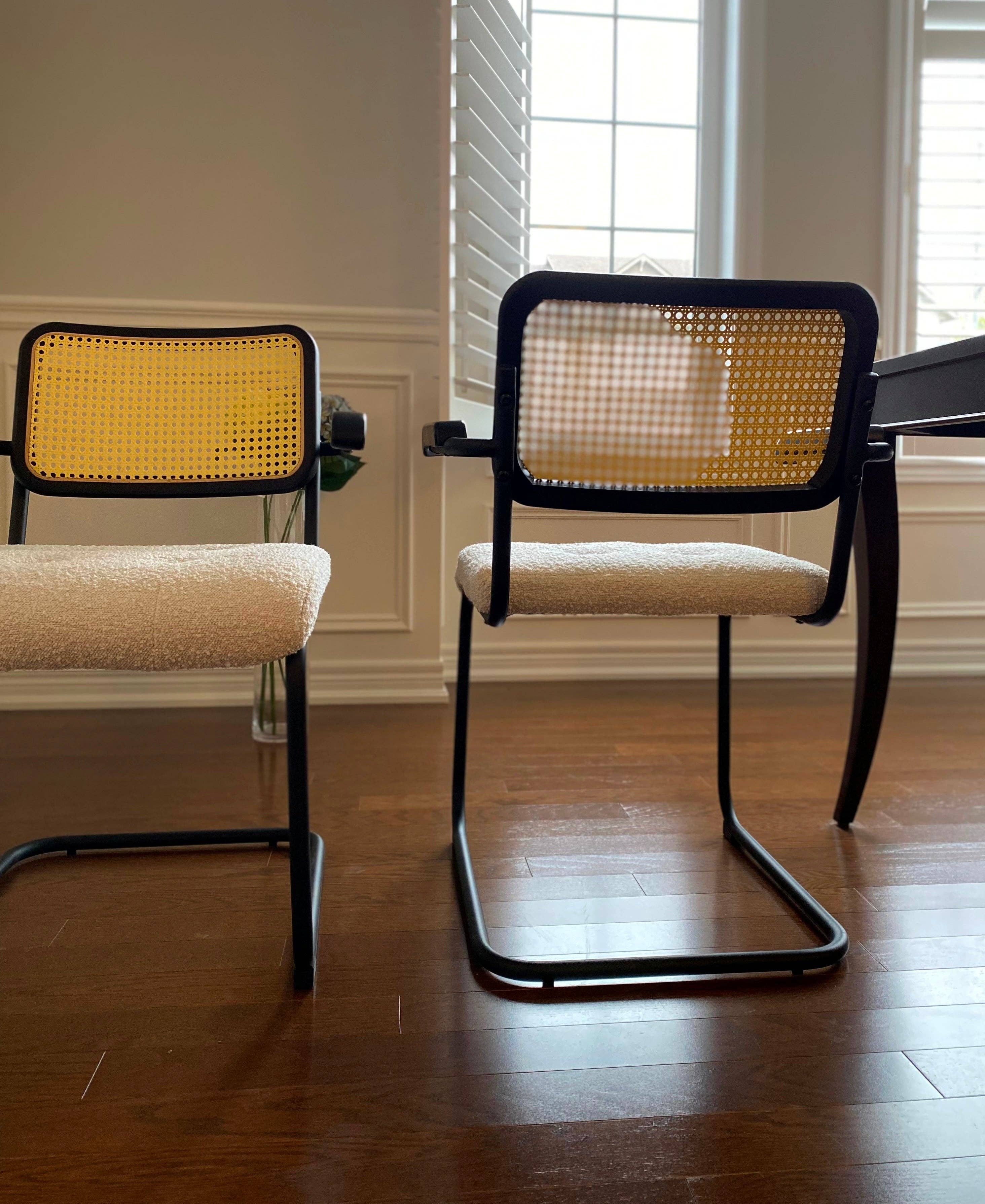 Seat4uhome - Wholesale Chair - Boucle Upholstered Rattan Elton Dining Chair-Price Per Item2