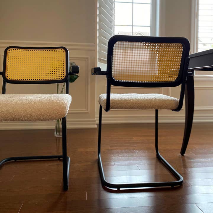 Seat4uhome - Wholesale Chair - Boucle Upholstered Rattan Elton Dining Chair-Price Per Item2