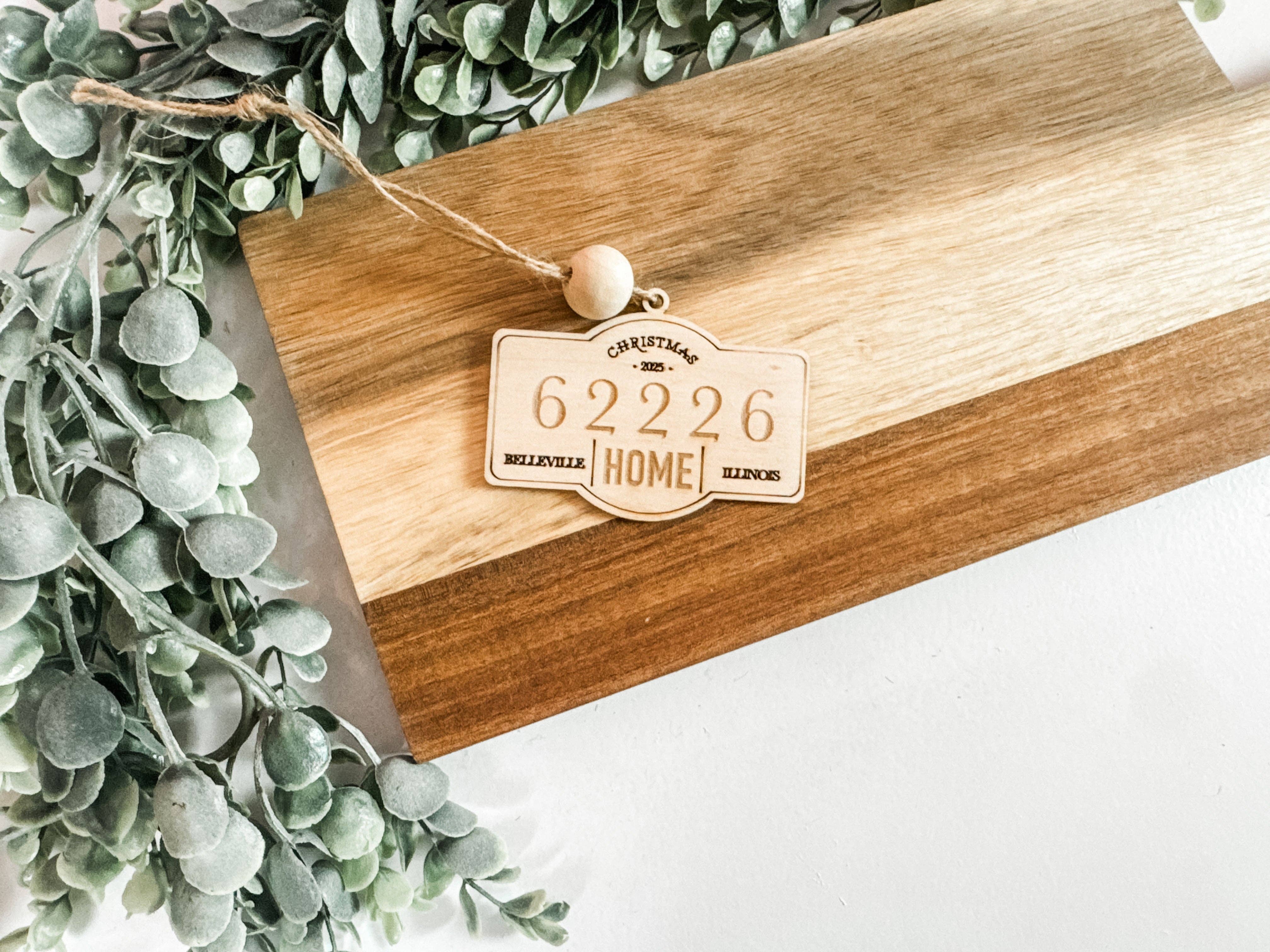 Lumber Revolution – wholesale Ornament – Custom Zip Code Ornament – Hometown Christmas 2025 Keepsake1