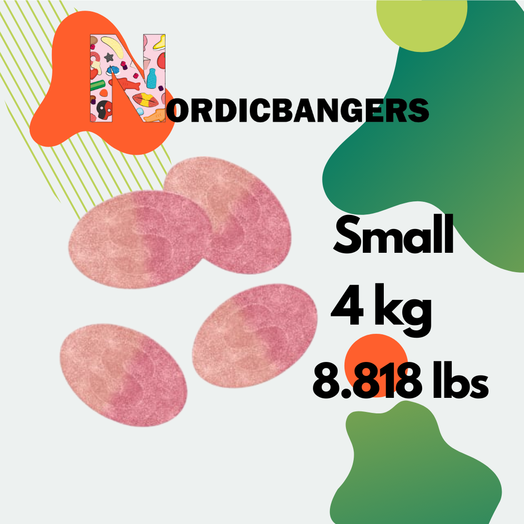 Nordicbangers - Swedish Candy Supply - Wholesale Gummy - S-mark Razzy 4kg/8.818lbs0