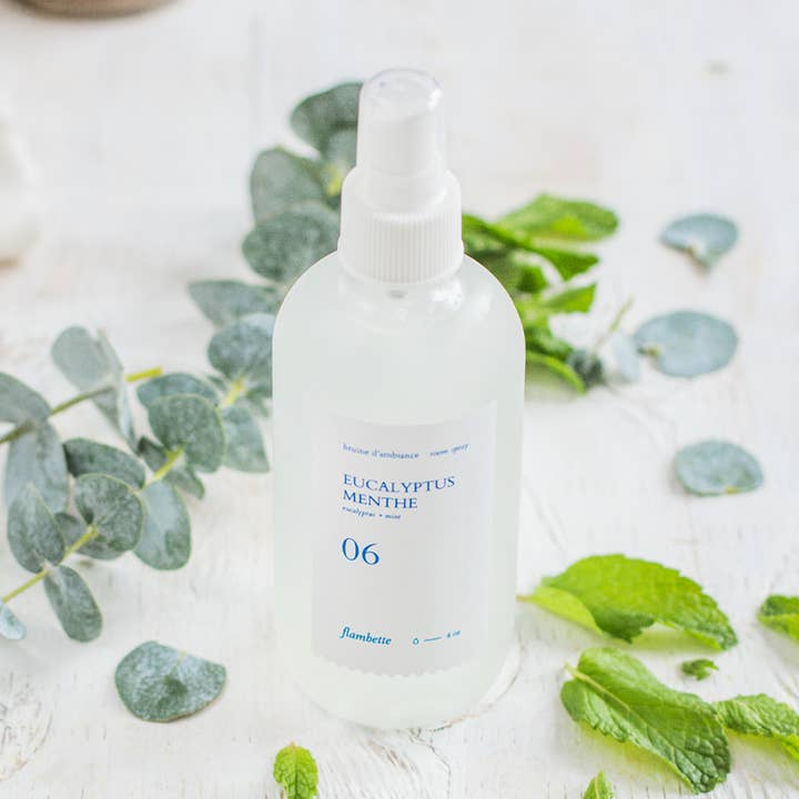 Bruine - Eucalyptus + Menthe 8 oz pour la vente par Flambette