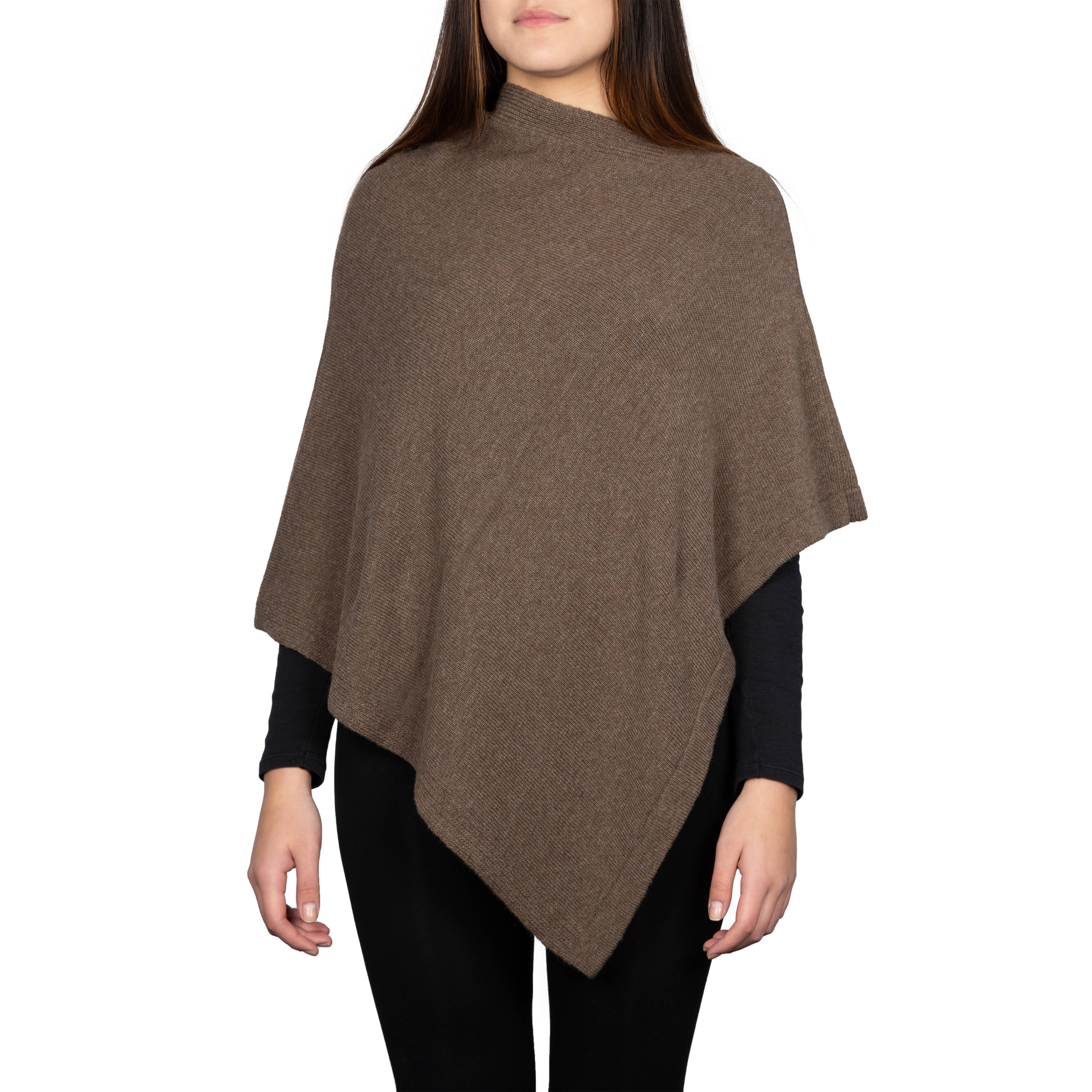 Assia di Brunetti Federica e C. s.a.s. – Engroshandel Poncho - Dame – Moon klassisk firkantet poncho i kashmirblanding16