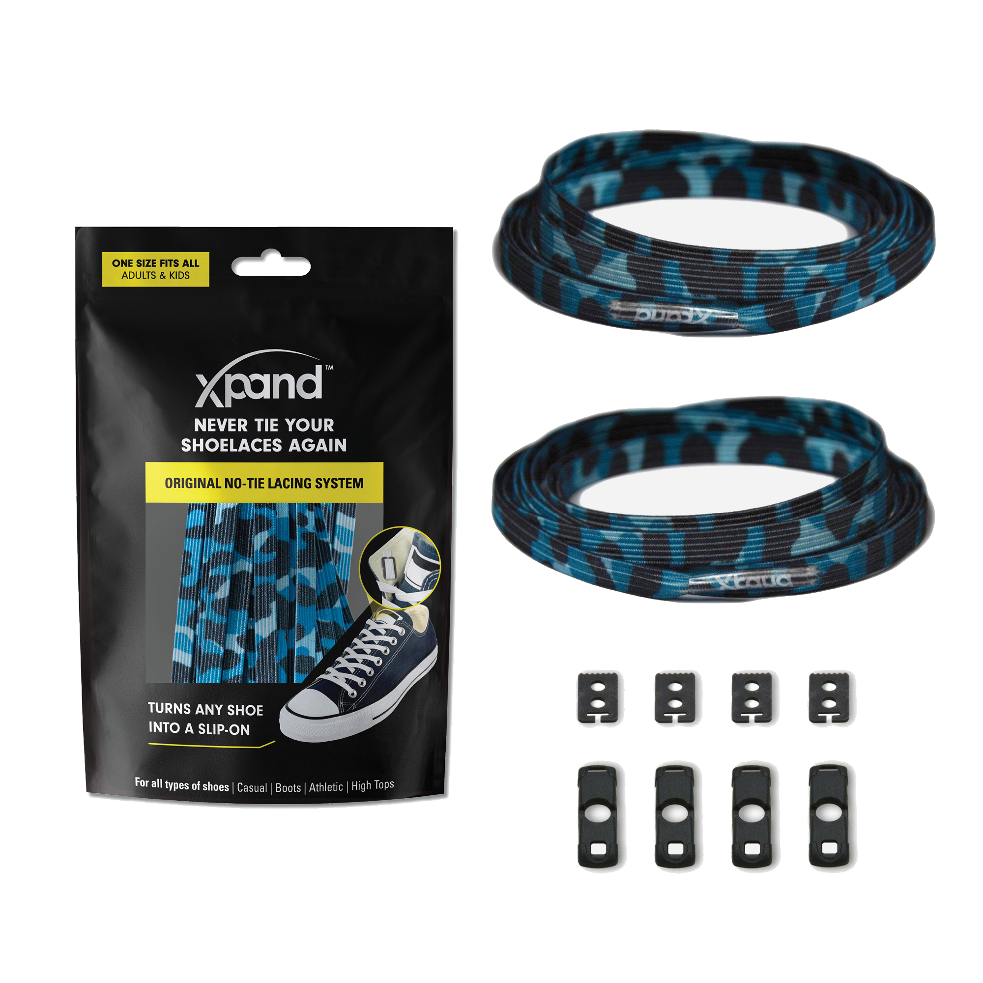 Xpand Laces – Engroshandel Snørebånd - Unisex – Elastiske flade snørebånd uden knude | Ingen flere knuder | Én størrelse4