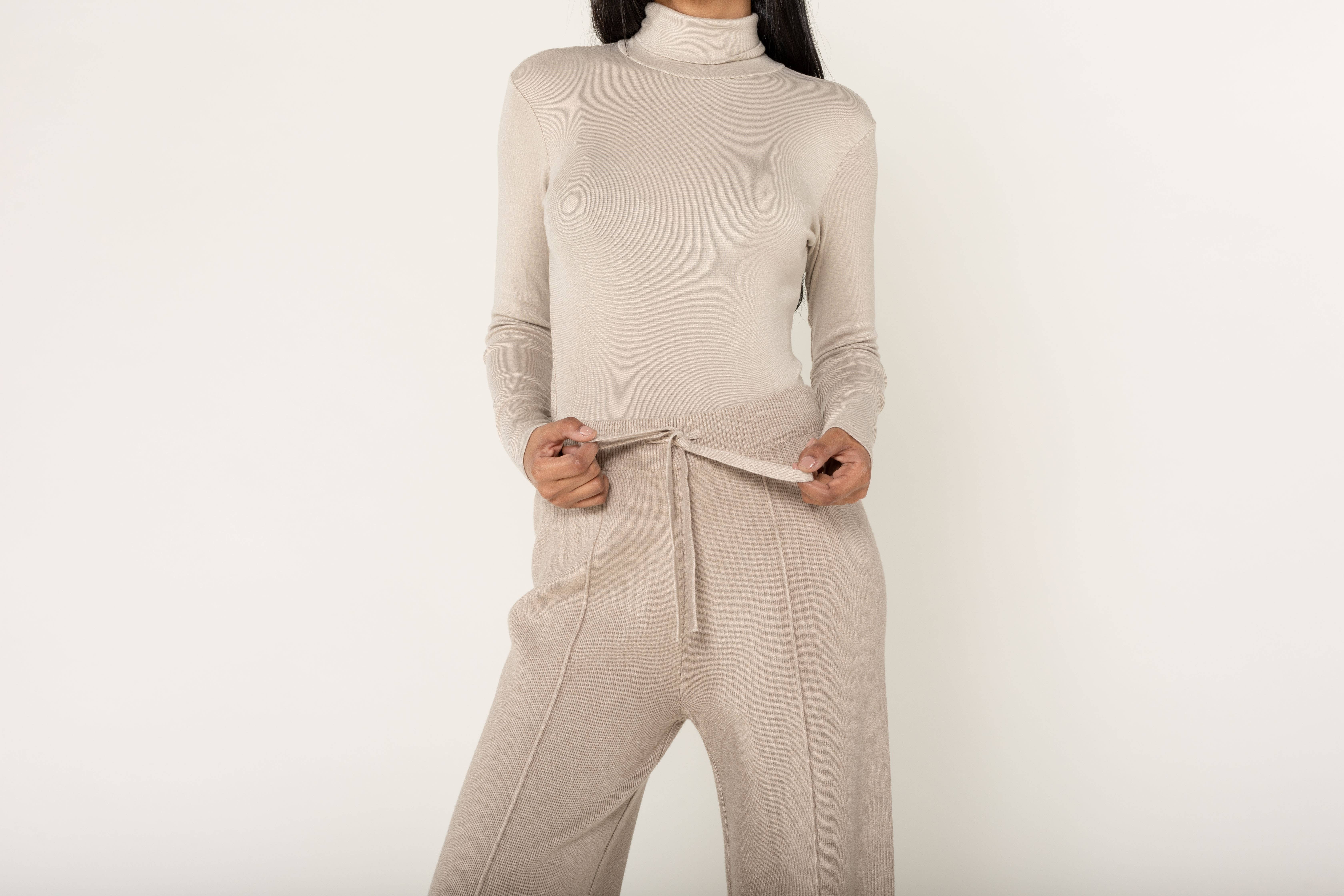 Nina Carter – Engroshandel Bukser - Dame – F025 Flared Cocooning Comfort-strikbukser18