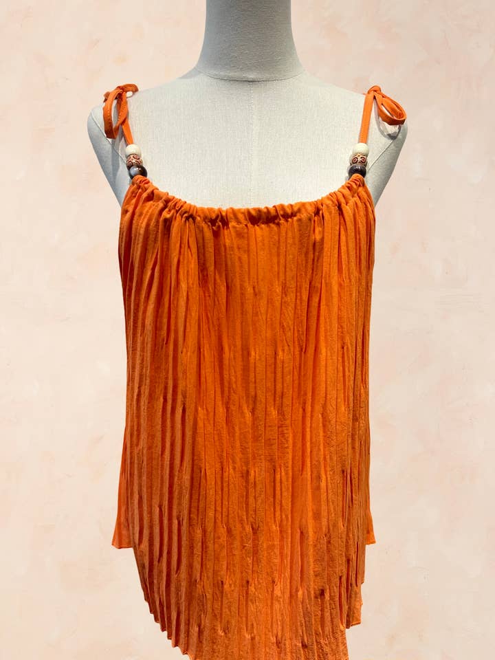 AMARIA - Wholesale Blouse – Women’s - Pleated top with thin straps - Viscose - 021417