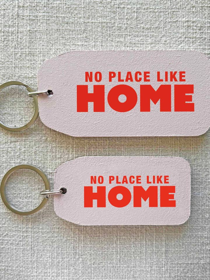 No Place Like Home - Wooden Key Tag for wholesale by THE WOODEN POSTCARD COMPANY