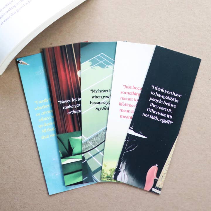 The Sticker Shop - Wholesale Bookmark - Taylor Jenkins Reid Inspired Bookmarks (set of 5)3