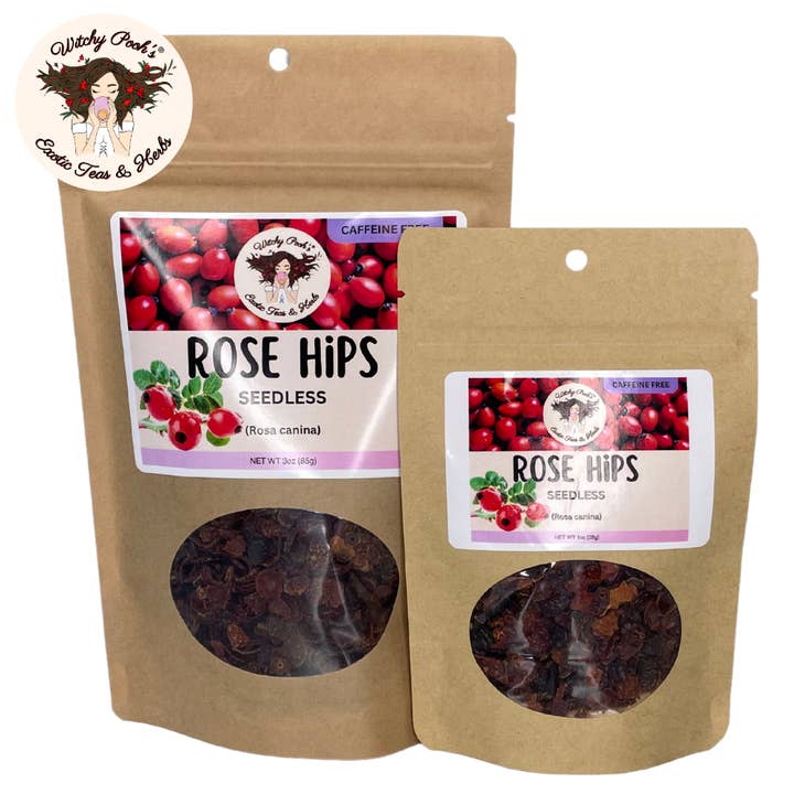 Witchy Pooh's Rose Hips Fruit Tea - Seedless, Caffeine Free for wholesale by Witchy Pooh's Exotic Teas & Herbs