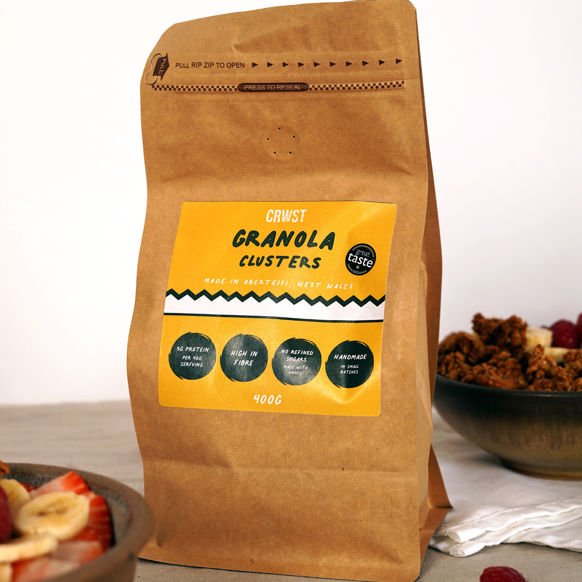 Crwst – wholesale Granola – Granola Clusters (400g)1