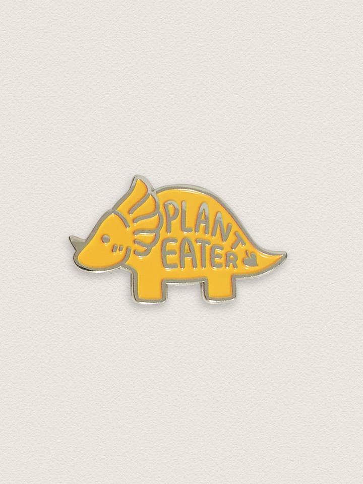 Plant Eater Dino Pin voor wholesale door Ivycdraws