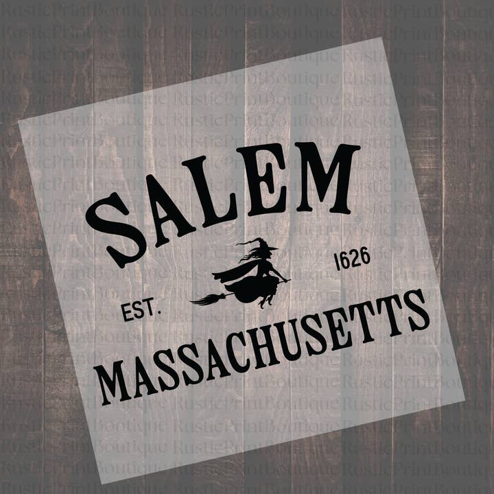 Fall DTF Heat Transfer Film Halloween DTF Salem DTF for wholesale by RusticPrintStudio