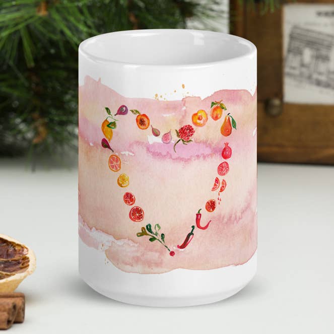 Forest Feast Love Large Ceramic Mug for wholesale by The Forest Feast