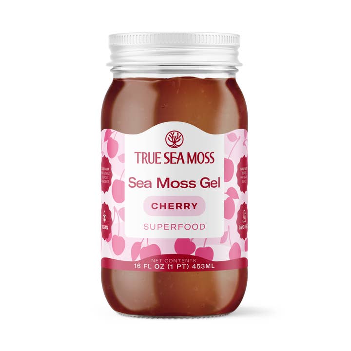 Gel de mousse marine aux cerises TrueSeaMoss pour la vente par TrueSeaMoss