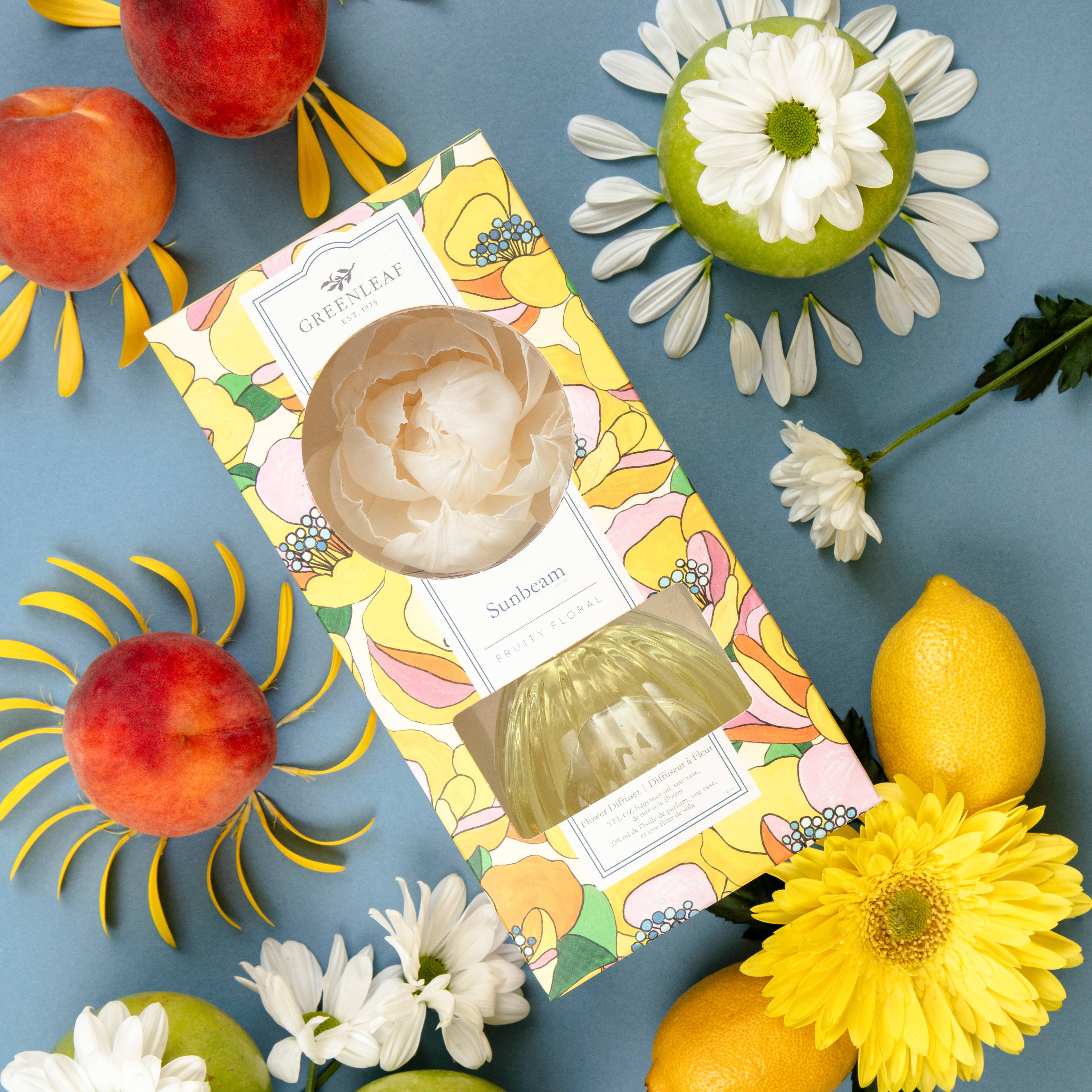 Greenleaf Gifts - Wholesale Reed Diffuser - Sunbeam Flower Diffuser 4 Pack5