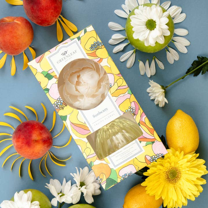 Greenleaf Gifts - Wholesale Reed Diffuser - Sunbeam Flower Diffuser 4 Pack5