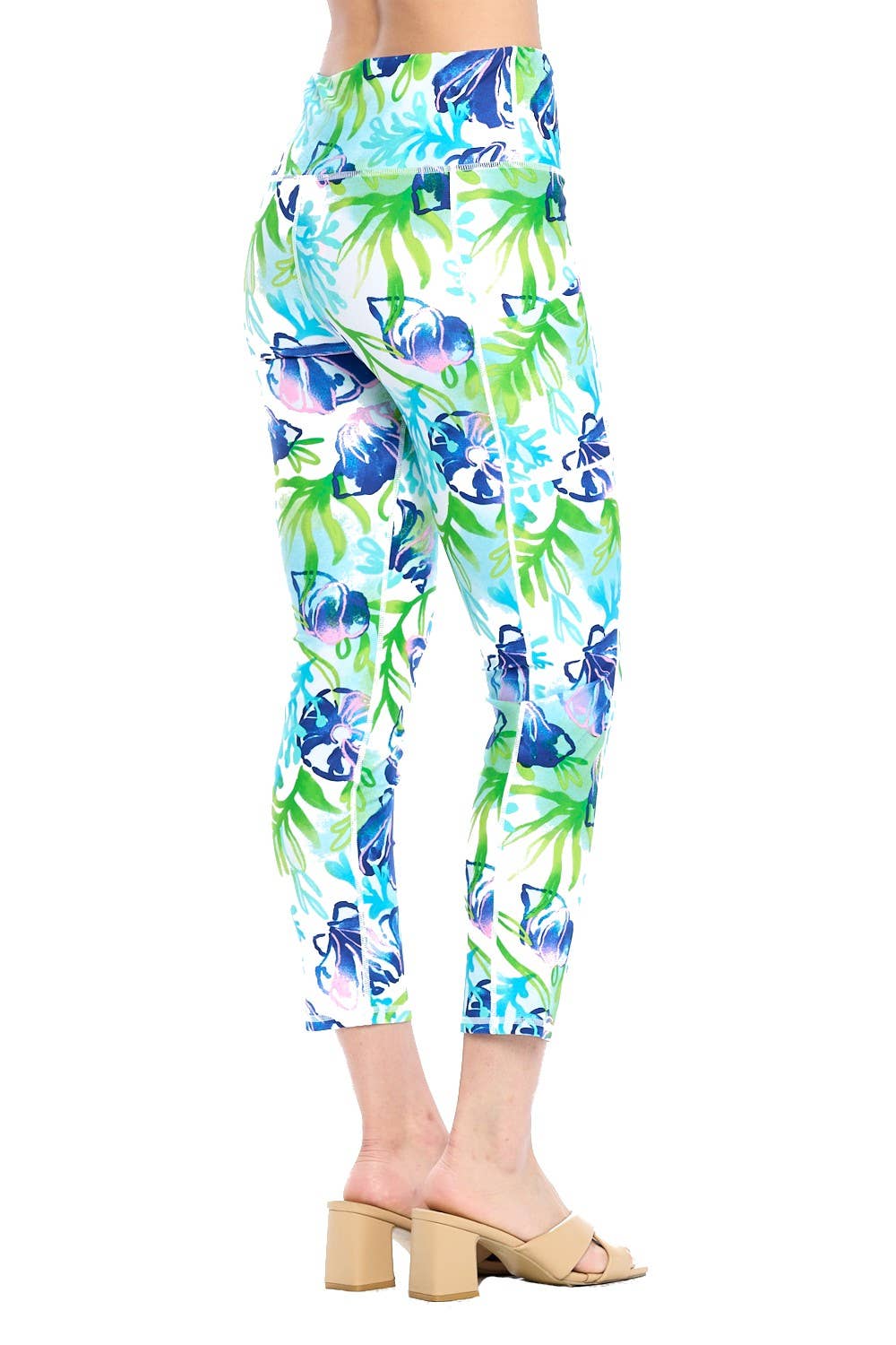 White Cecilia Cropped Leggings for wholesale on Faire2