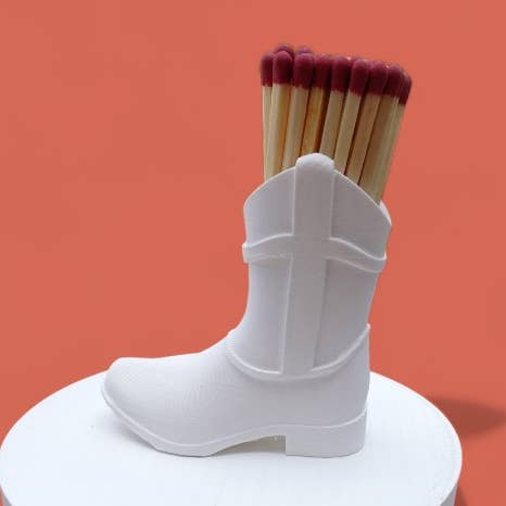 Potty Mouth Makery – Großhandel Streichholzhalter – Match & Striker Combo Cowboystiefelhalter 5