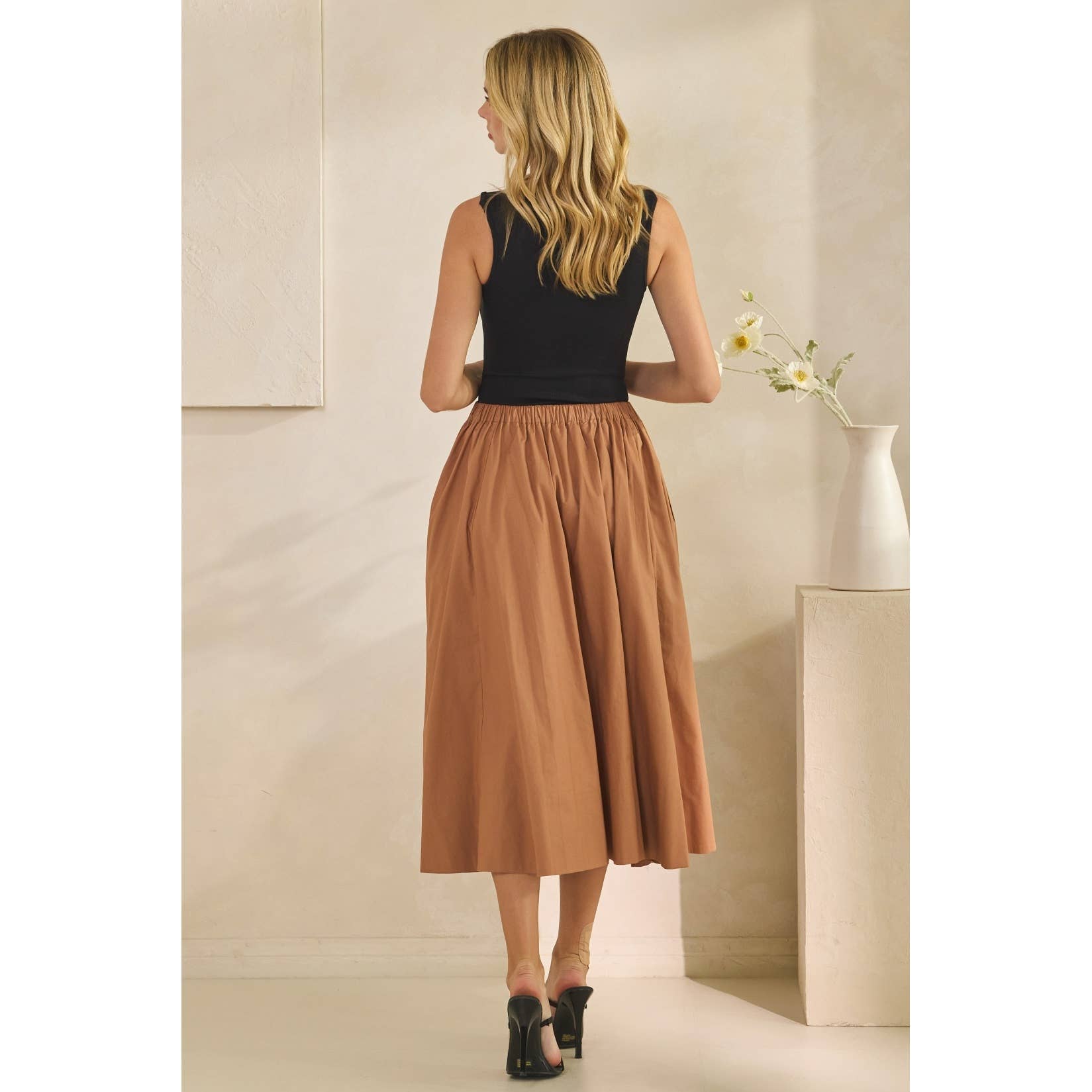 Veveret - Wholesale Skirt - Women's - Midi Pull on Skirt34