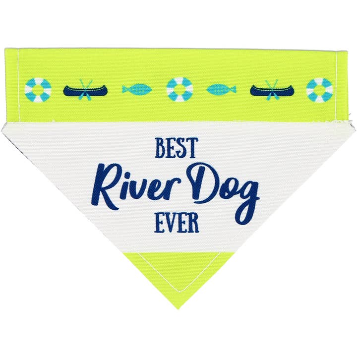 River Dog - Bandana para mascotas de lona de 7" x 5" para venta al por mayor de Pavilion