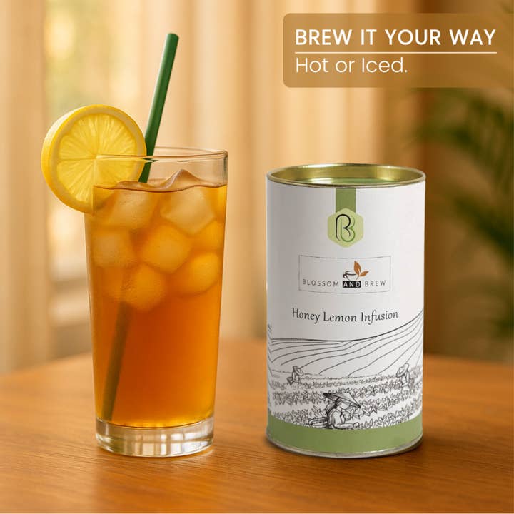 Blossom & Brew - Wholesale Loose Tea - Green Tea- Honey Lemon Infusion, Bright & Refreshing12