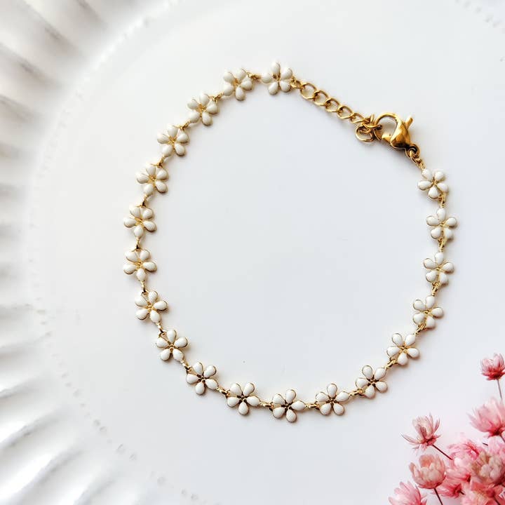 What Goes Around - Wholesale Link & Chain Bracelet - Daisy Bracelet0