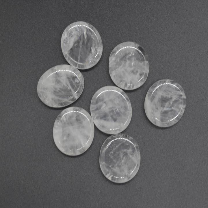 Calder Crystals - Wholesale Spiritual Stone/Crystal - Mini Crystal Oval Thumb Worry Stones - Choose from 1010