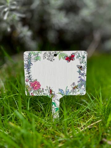 Blanco roze bloem Welkom bij mijn tuinbord voor wholesale door Gifted Wholesale Ltd