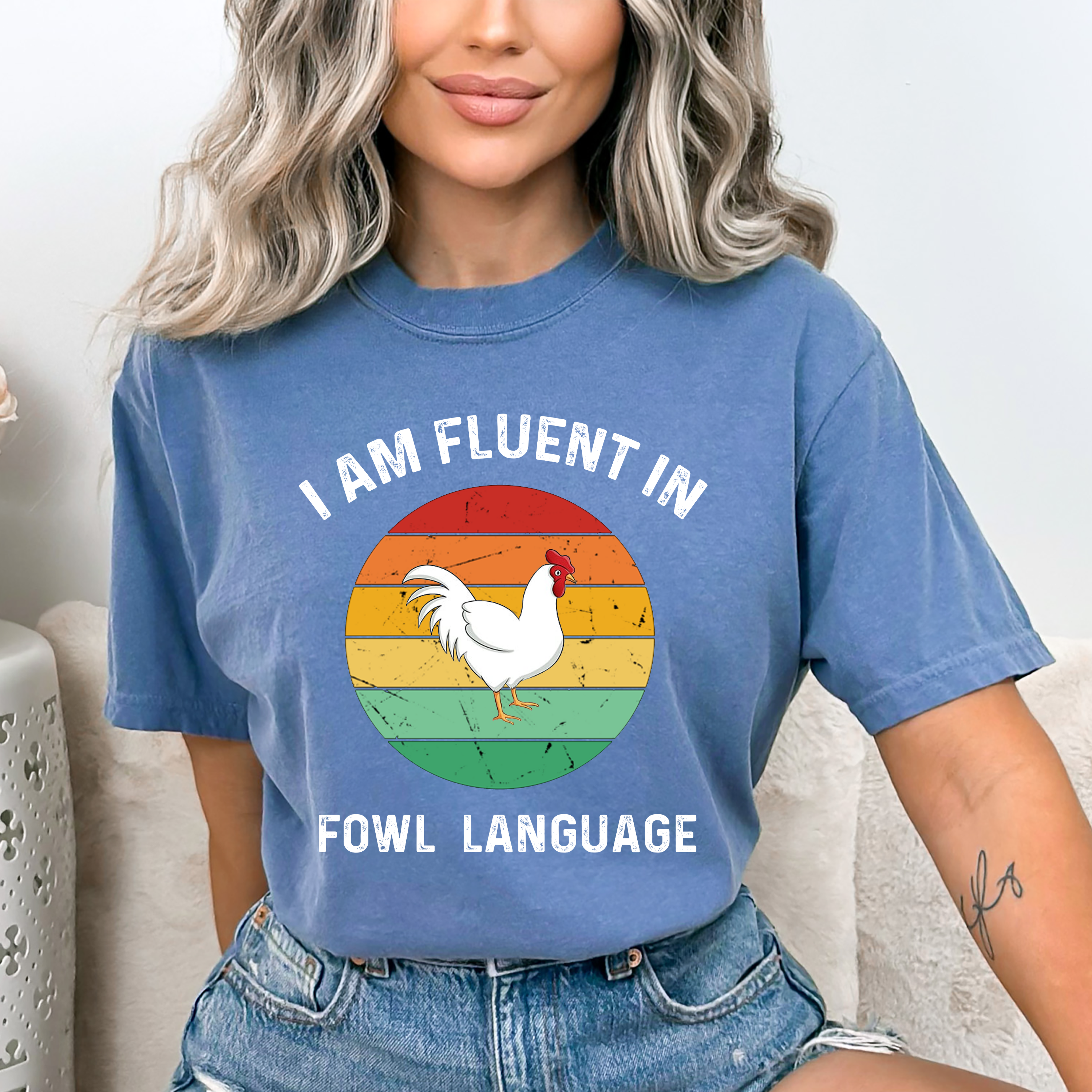 LA Shirt Company - Wholesale T-Shirt (Graphic) - Women's - I Am Fluent In Fowl Language - Bella Graphic Tee4