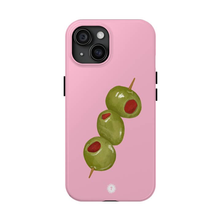 Light Pink Olive Painting Phone Case for wholesale by Thursday’s Child Creative Studio