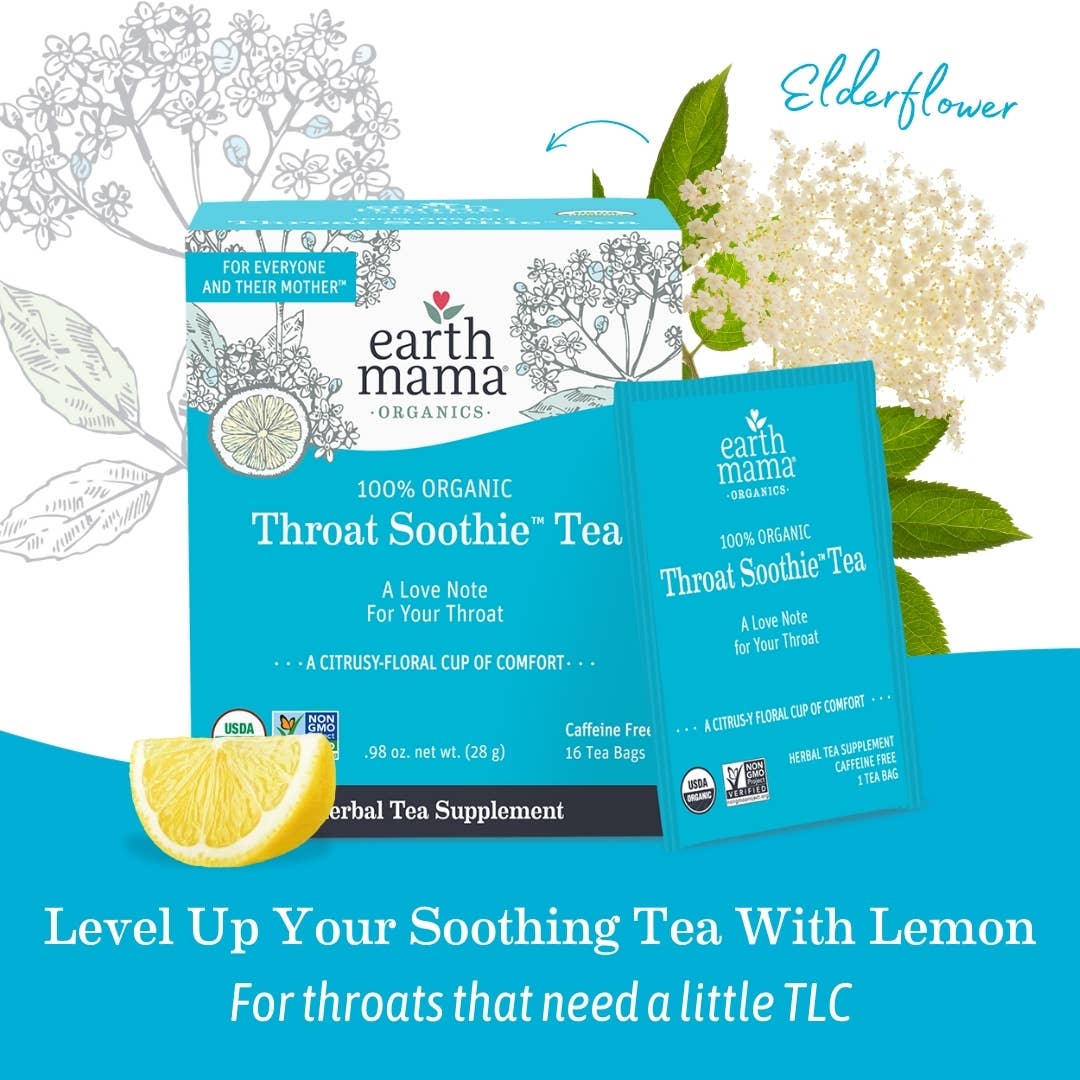 Earth Mama Organics - Wholesale Health/Detox Tea - Organic Throat Soothie Tea1