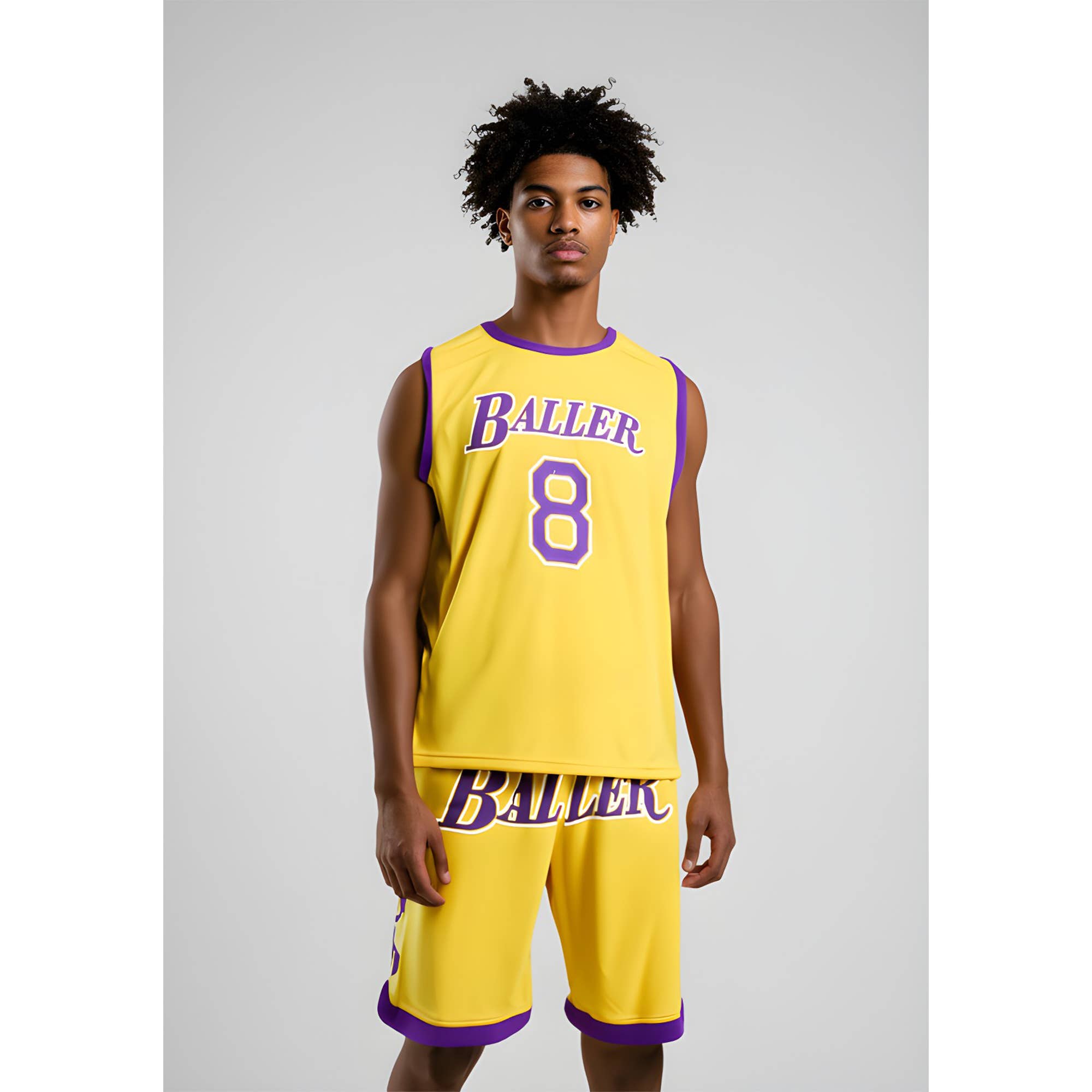 Galaxy By Harvic - Wholesale Activewear Set - Men's - Men's 2-Piece Jersey and Short Set (S-2XL)
6