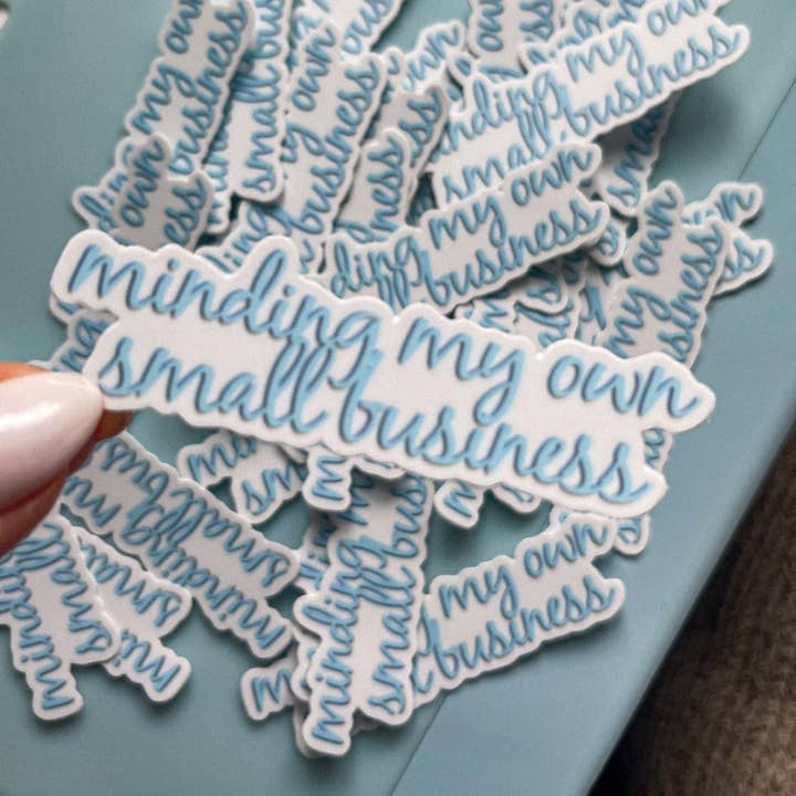 Adesivo per piccoli imprenditori | Adesivo fustellato resistente alle intemperie | Adesivi tumbler | Adesivi Yeti | Adesivi in vinile per per la vendita all'ingrosso da parte di Normanco