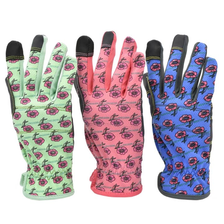 Women Gardening Gloves with Touchscreen, Reinforced, 3-Pair for wholesale by G & F Products