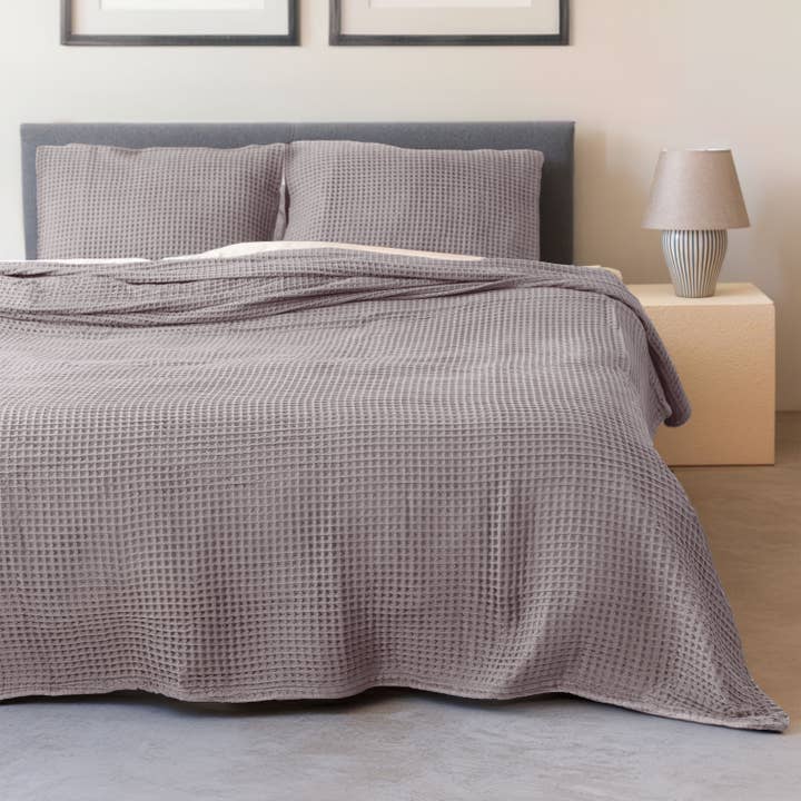Vivamaison - Wholesale Bedding Blanket - Premium Turkish Waffle Cotton Bedspread, Luxury Honeycomb29
