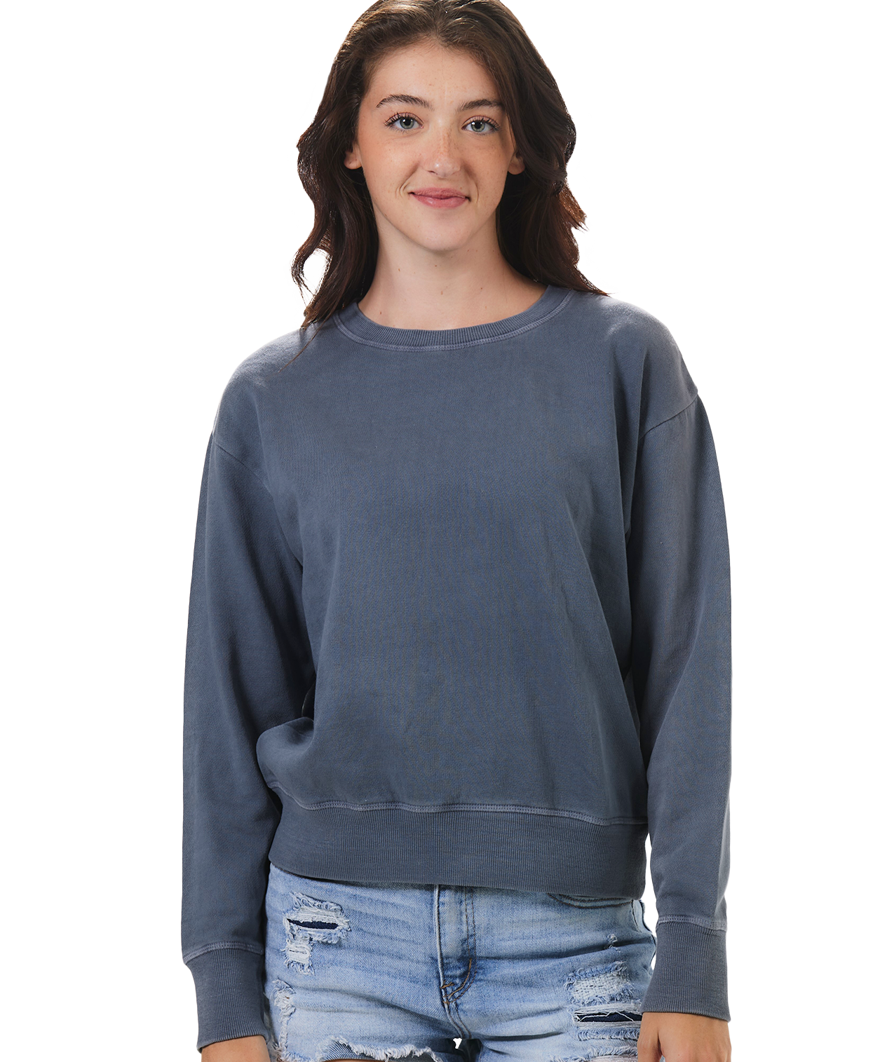U.S. Apparel - Wholesale Sweatshirt - Women's - Ladies Garment Dyed Crew Fleece31