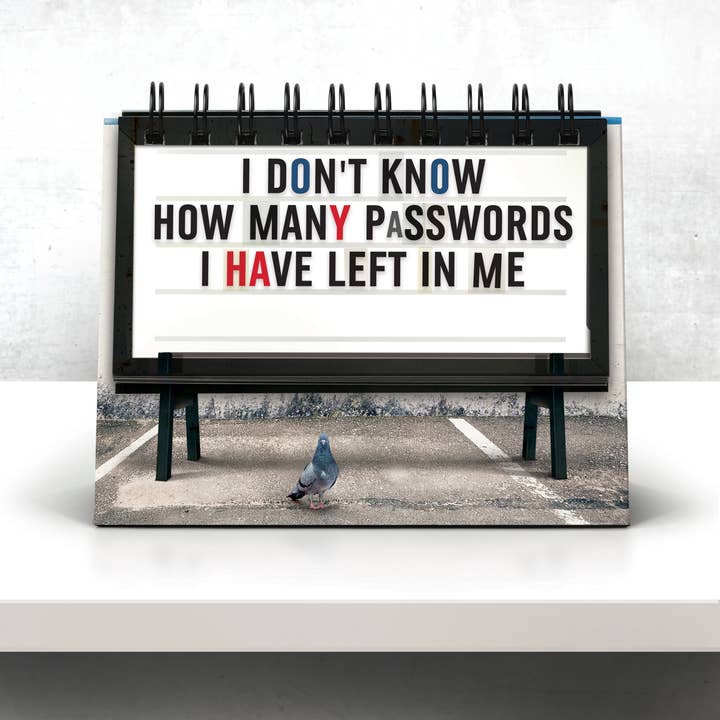 Fred & Friends - Wholesale Book - Adult - The Daily Marquee - Desktop Flipchart