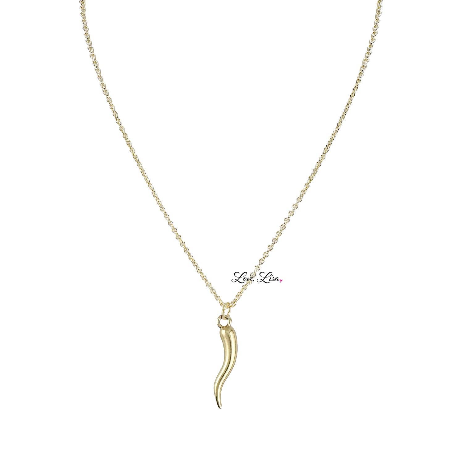 Love, Lisa - Wholesale Pendant/Charm Necklace - Tatiana Italian Horn Necklace2