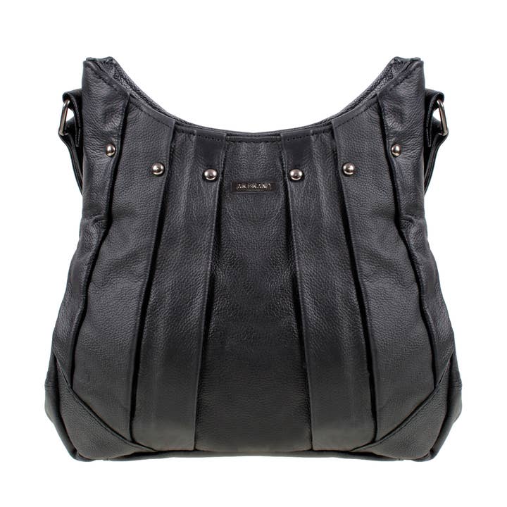 Ladies Women Genuine Leather Handbag D-BROWN Soft Cross Body for wholesale by AR BRAND