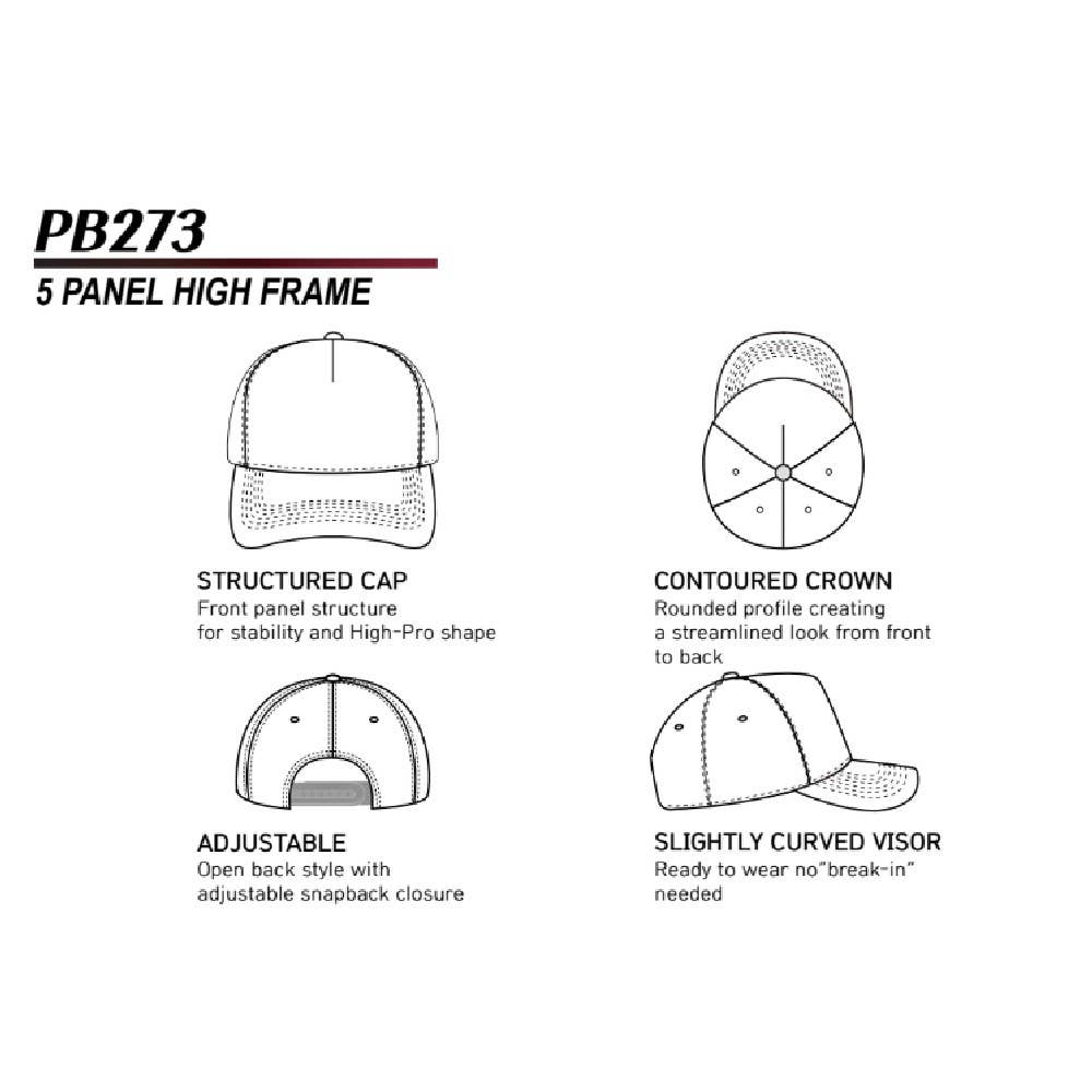 DOBBI - Wholesale Flat Brim Cap - Unisex - CAMBRIDGE 5 PANEL HIGH FRAME14