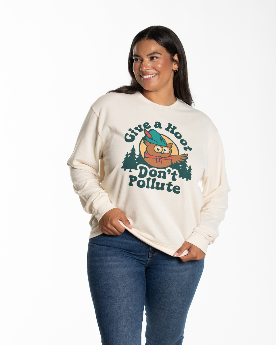 Antler Give A Hoot Crewneck Sweatshirt for wholesale on Faire1